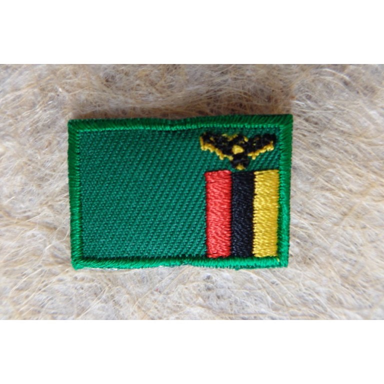 Petit écusson drapeau Zambie