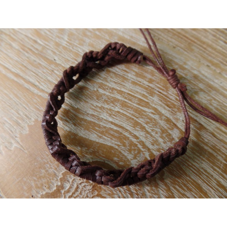 Bracelet gelang marron foncé