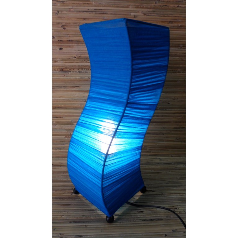 Lampe wave bleu