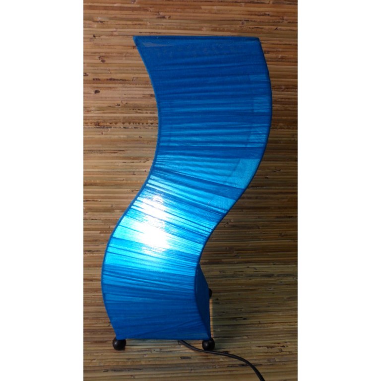 Lampe wave bleu