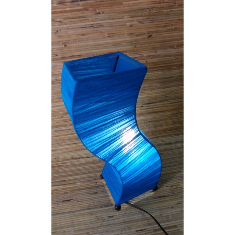 Lampe wave bleu