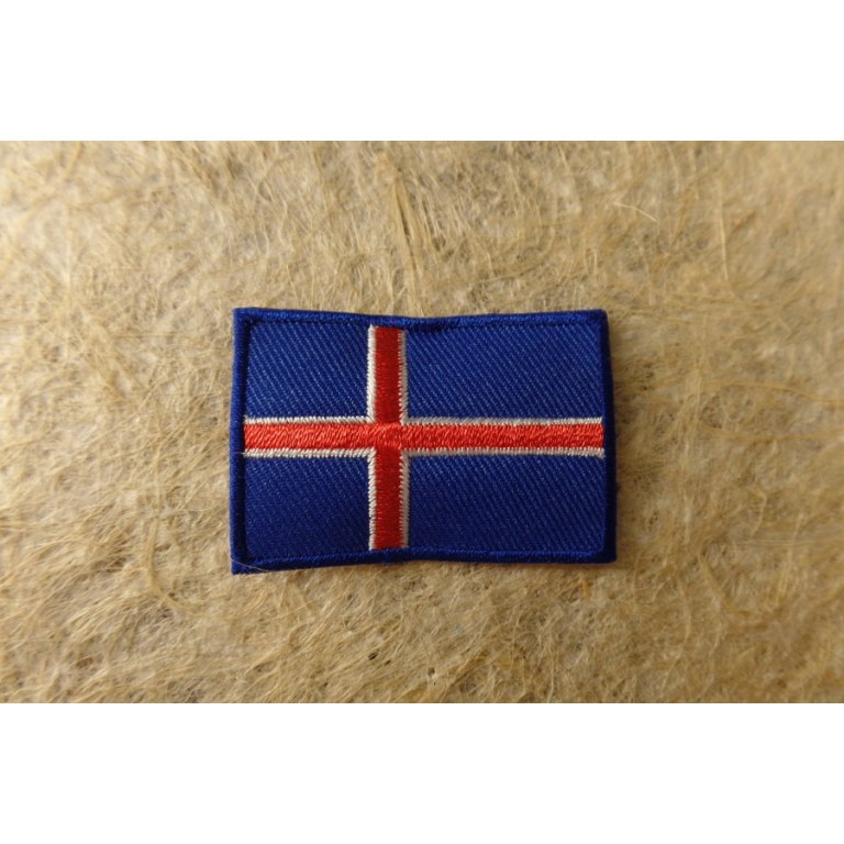 Ecusson drapeau Islande