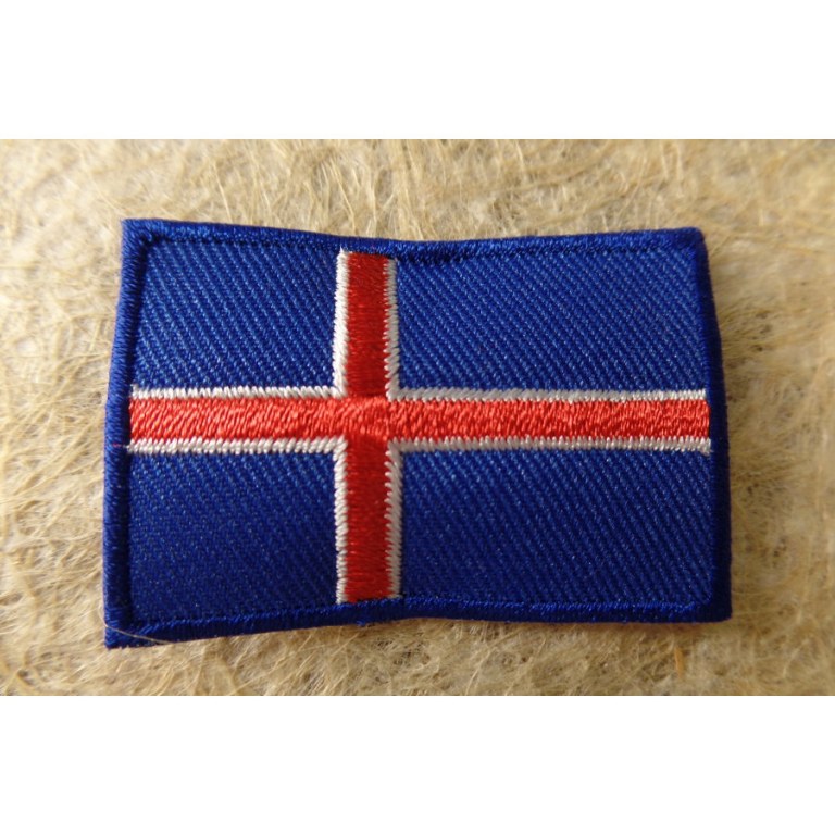 Ecusson drapeau Islande