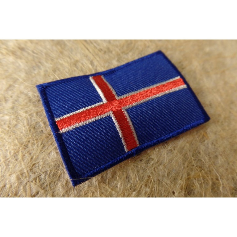 Ecusson drapeau Islande