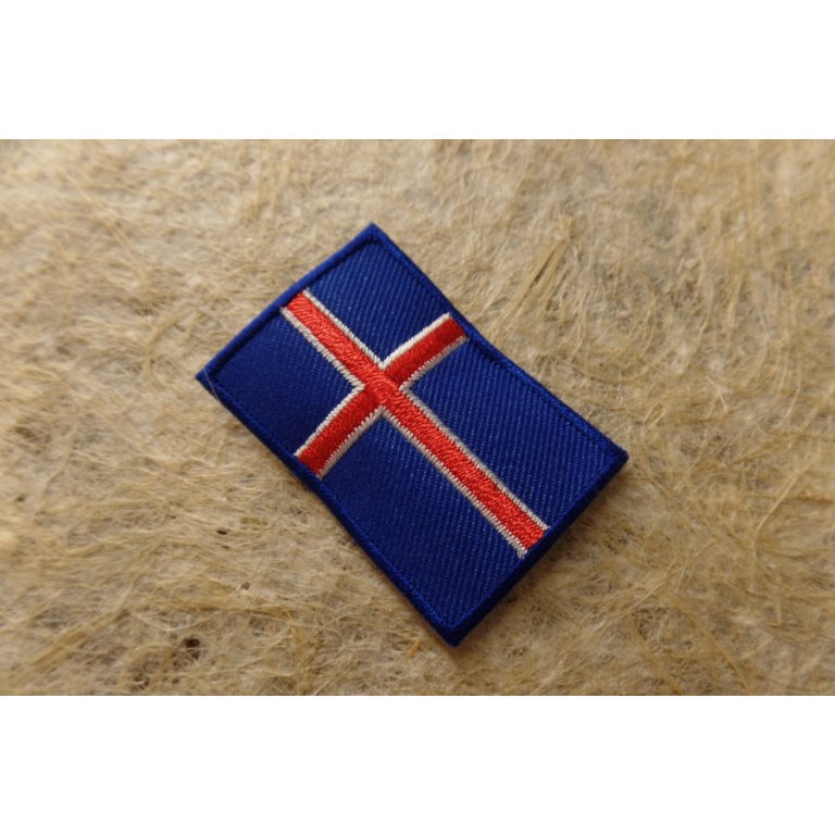 Ecusson drapeau Islande