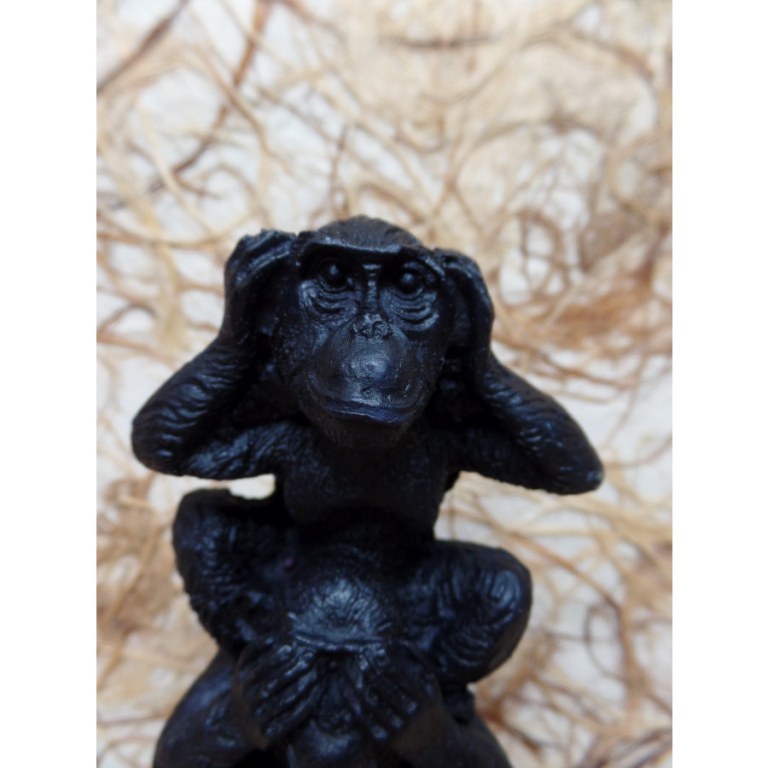 Les 3 singes de la sagesse noirs