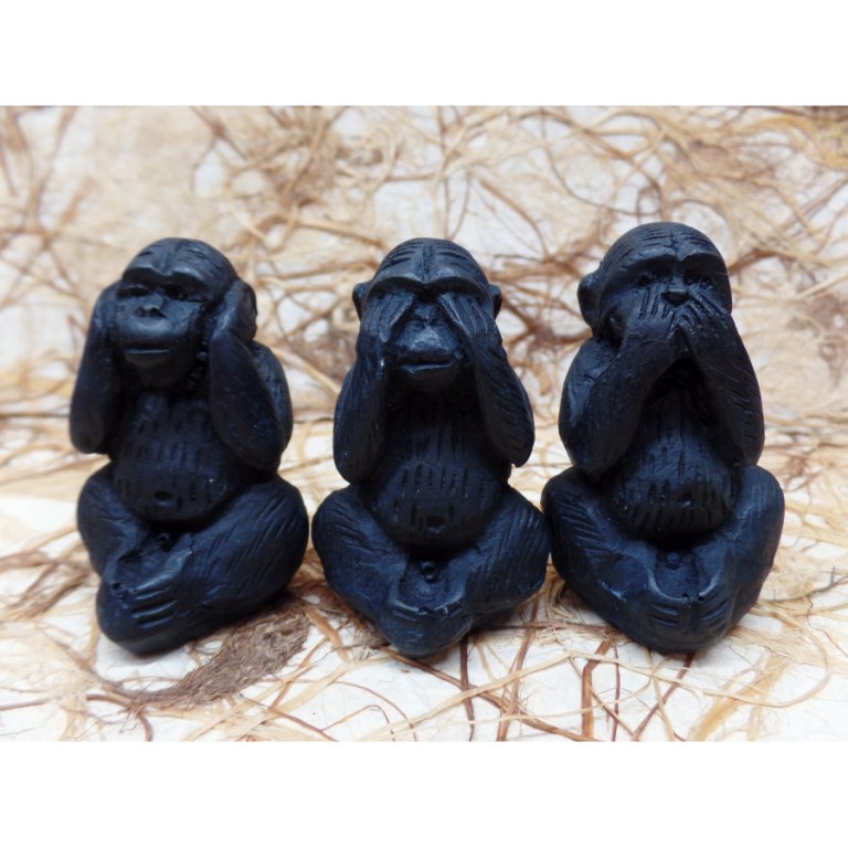 Set les 3 singes de la sagesse 