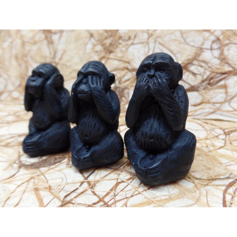 Set les 3 singes de la sagesse 