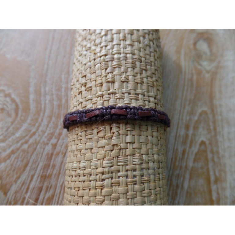 Bracelet macra Endang marron