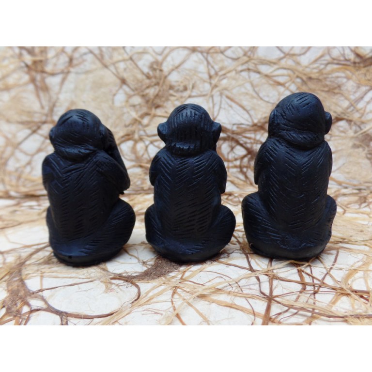 Set les 3 singes de la sagesse 
