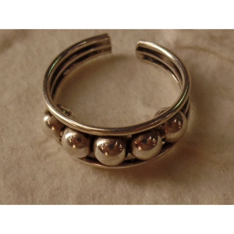 Bague orteil 5 minis perles