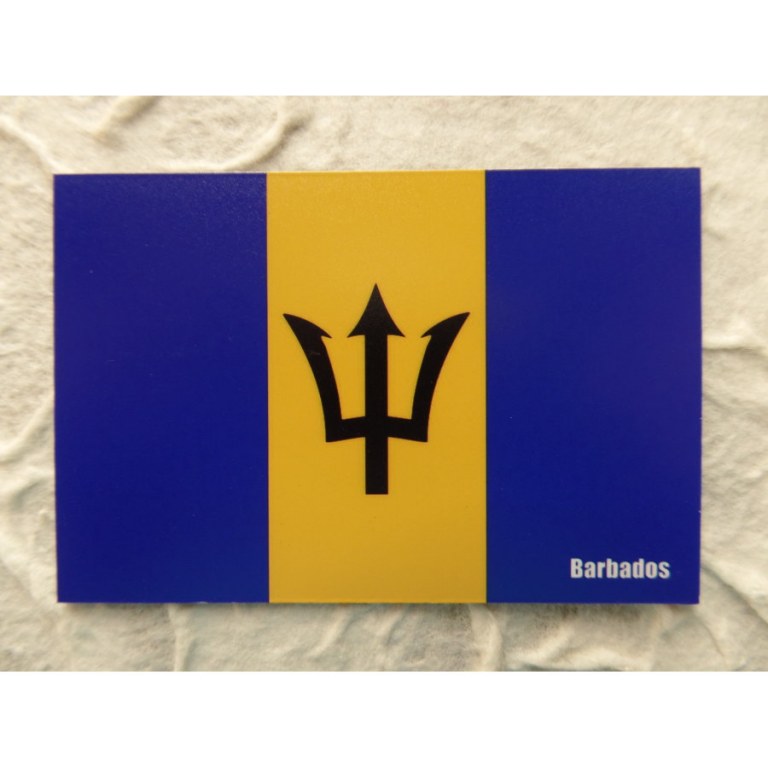 Aimant drapeau de la Barbade
