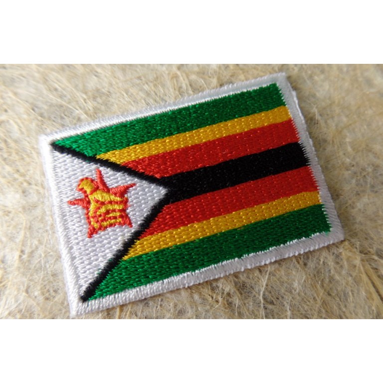 Ecusson drapeau Zimbabwé