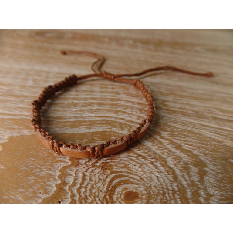 Bracelet macra Endang marron clair