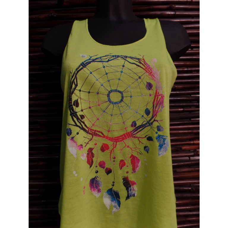 Débardeur femme fluo dreamcatcher