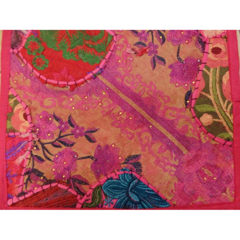 Housse carrée Jammu rose