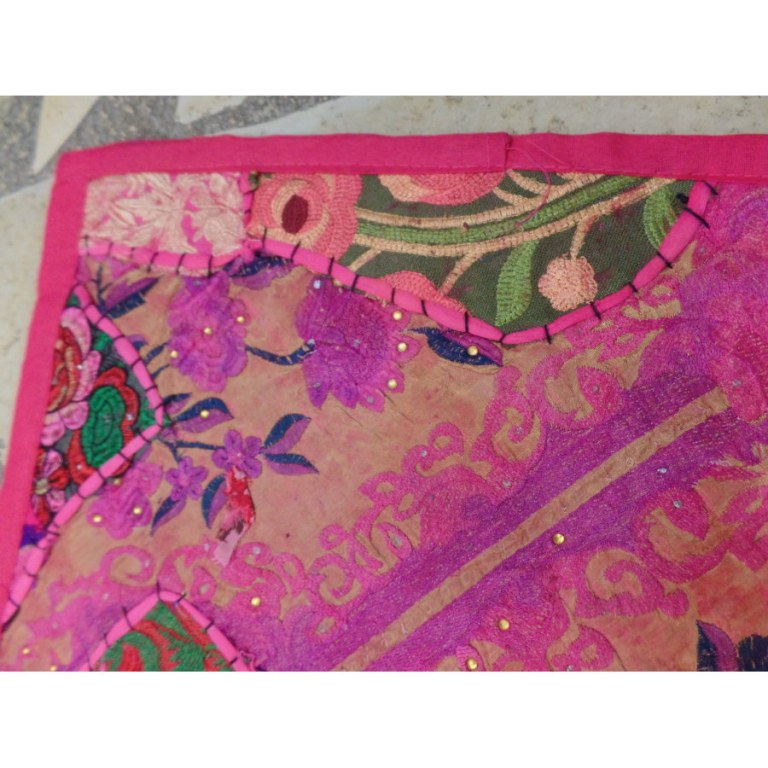 Housse carrée Jammu rose