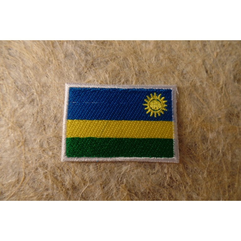 Ecusson drapeau Rwanda 