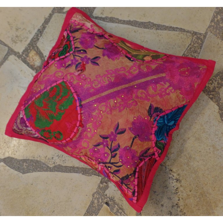 Housse carrée Jammu rose