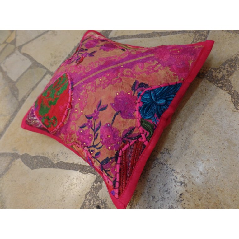Housse carrée Jammu rose