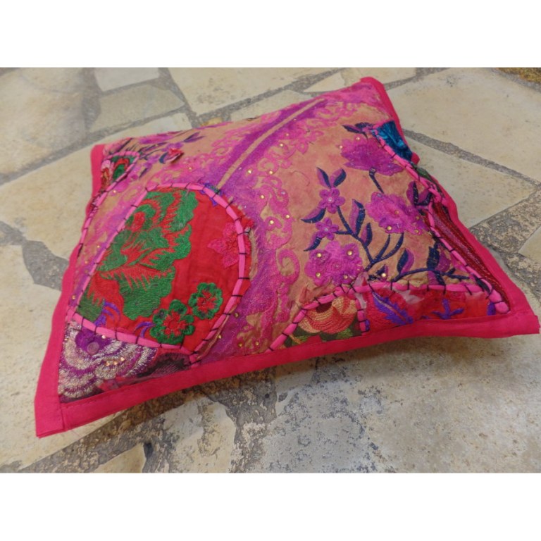 Housse carrée Jammu rose