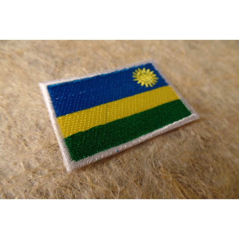 Ecusson drapeau Rwanda 