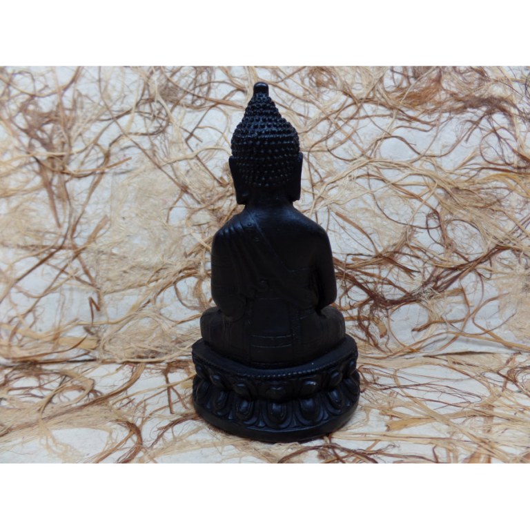 Bouddha en méditation résine noire