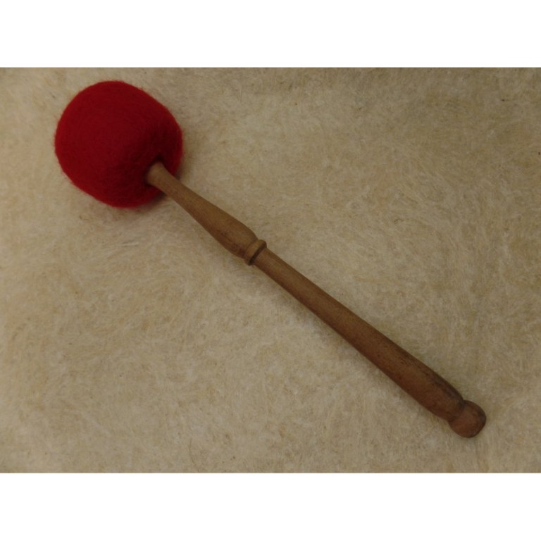 Bâton bois/feutre pour bol chantant ou gong
