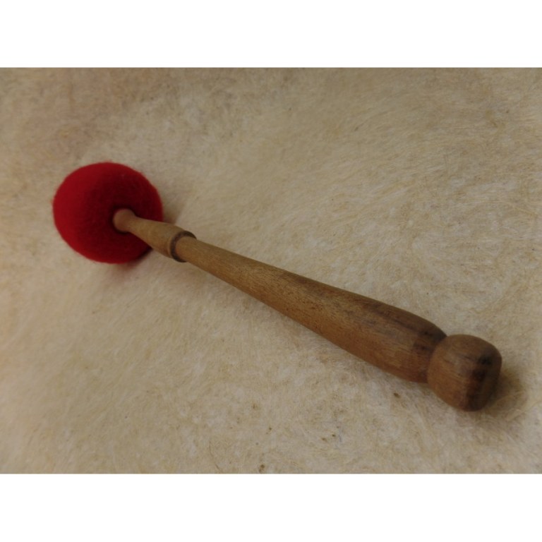 Bâton bois/feutre pour bol chantant ou gong