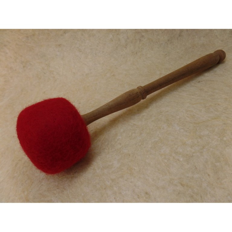 Bâton bois/feutre pour bol chantant ou gong