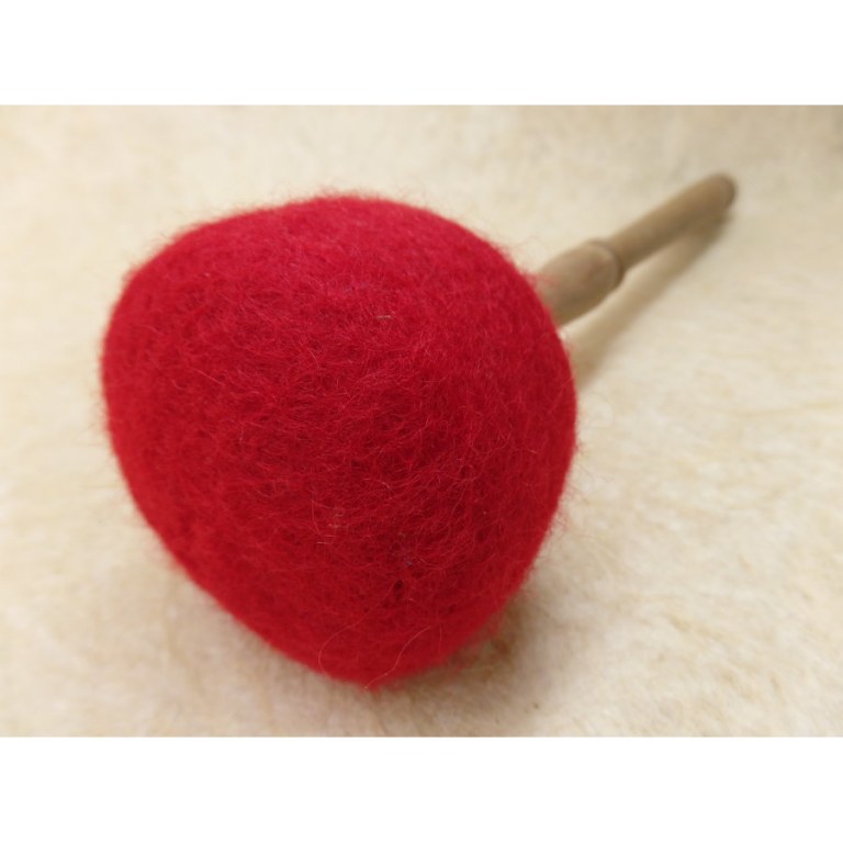 Bâton bois/feutre pour bol chantant ou gong