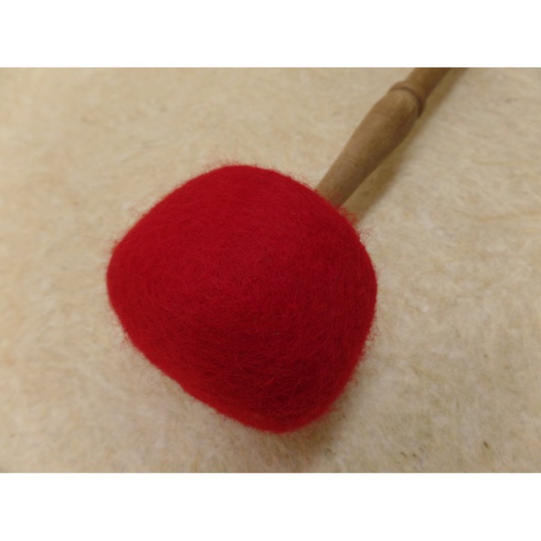 Bâton bois/feutre pour bol chantant ou gong