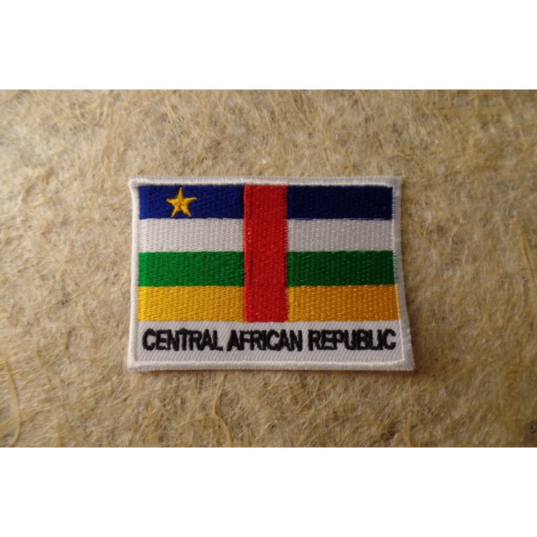 Ecusson drapeau Centrafrique
