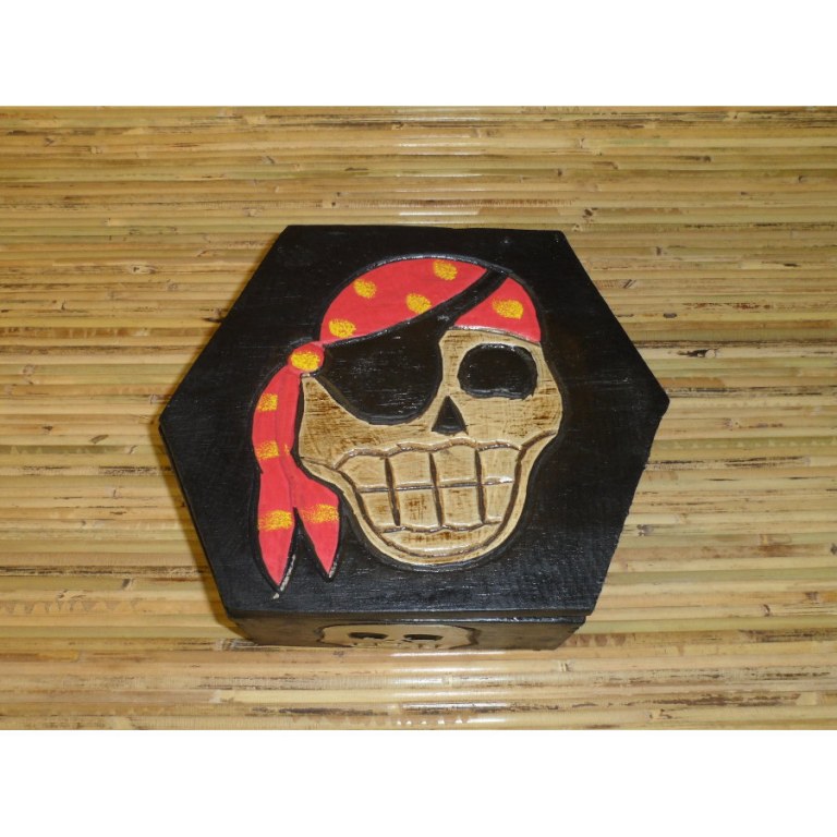 Boîte hexagonale pirate 