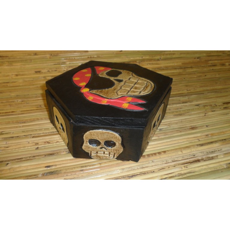 Boîte hexagonale pirate 