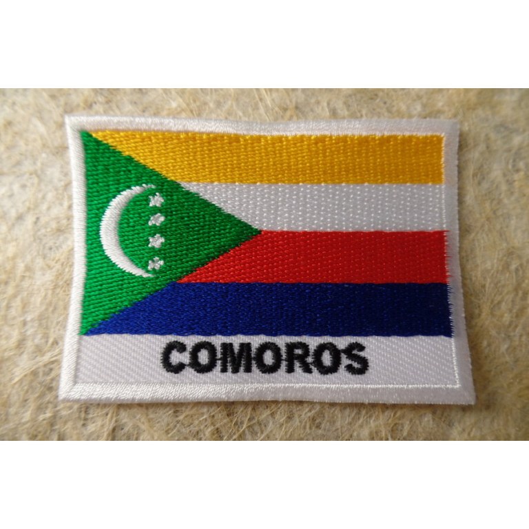 Ecusson drapeau Comores