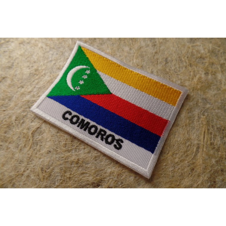 Ecusson drapeau Comores