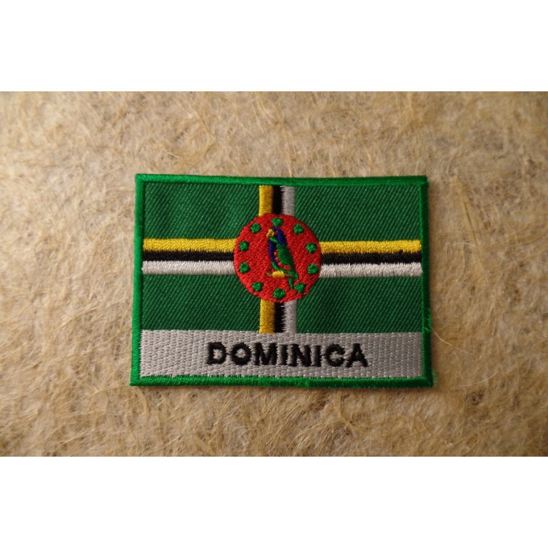 Ecusson drapeau de la Dominique