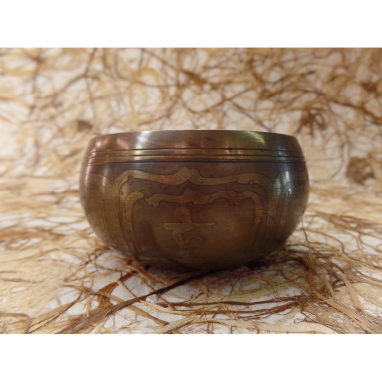 Bol chantant double vajra/Bouddha eyes