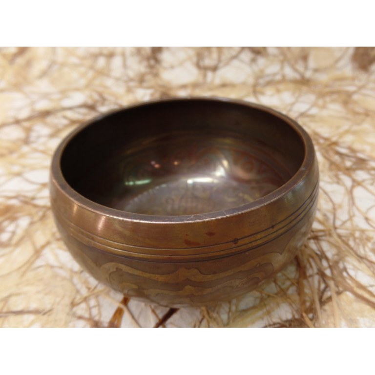 Bol chantant double vajra/Bouddha eyes