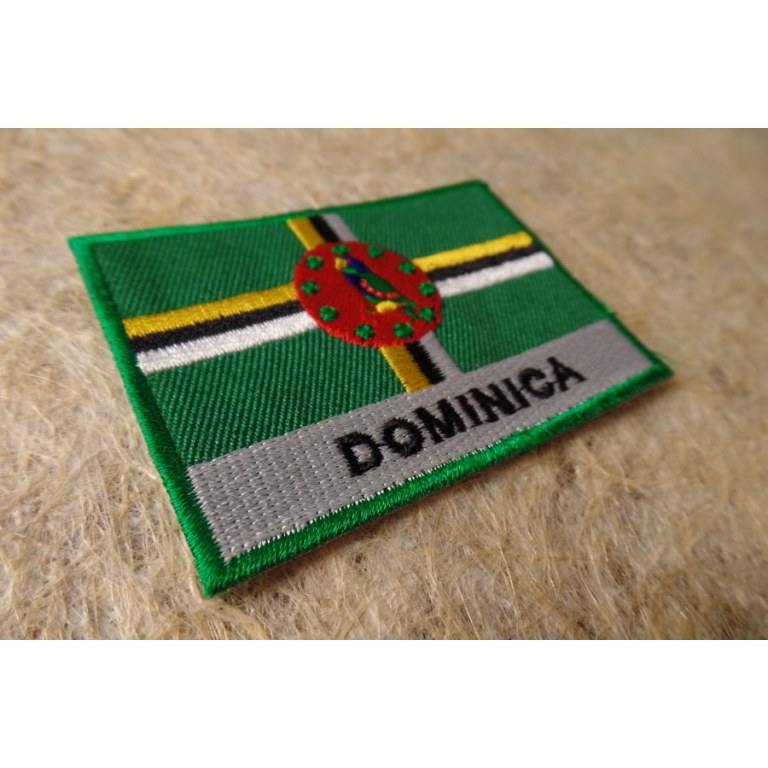 Ecusson drapeau de la Dominique
