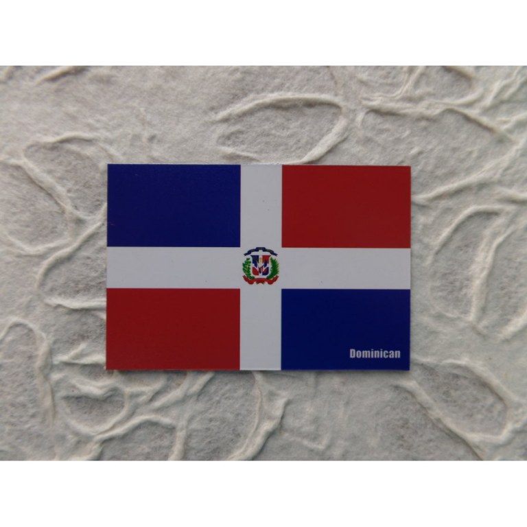 Aimant drapeau république Dominicaine