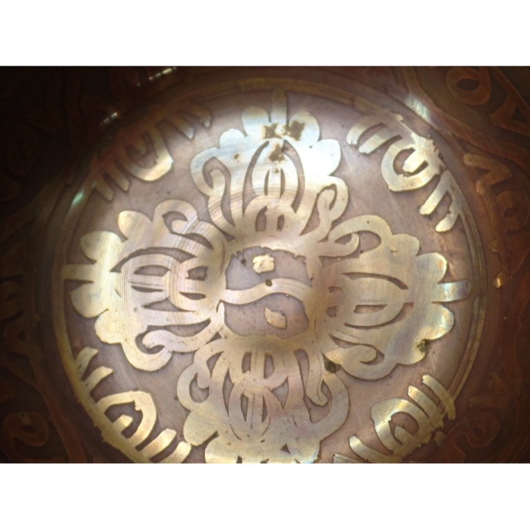 Bol chantant double vajra/Bouddha eyes