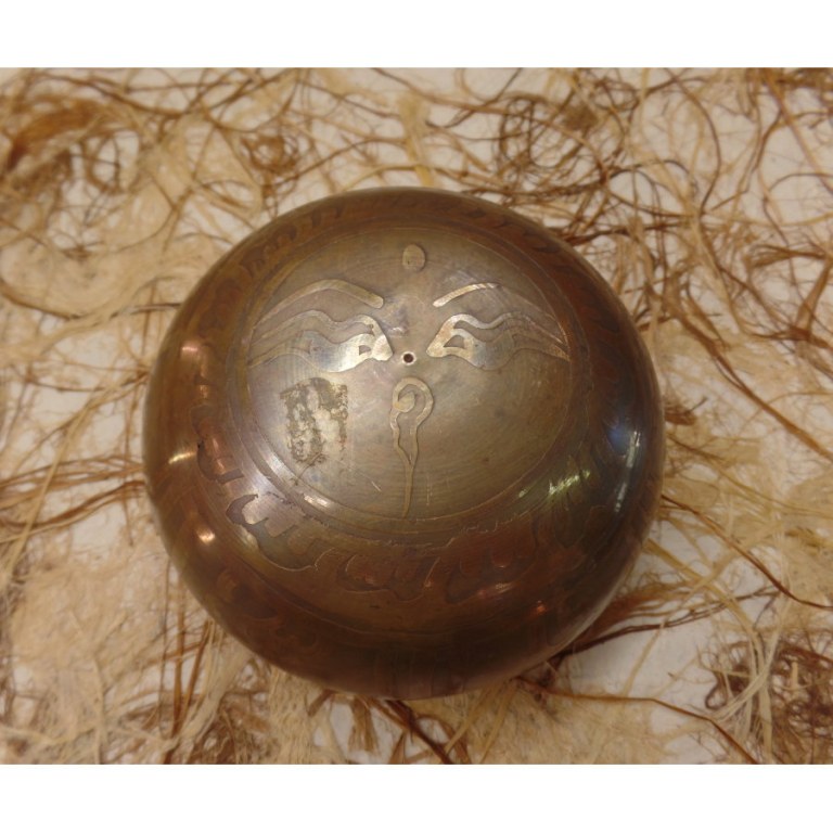 Bol chantant double vajra/Bouddha eyes