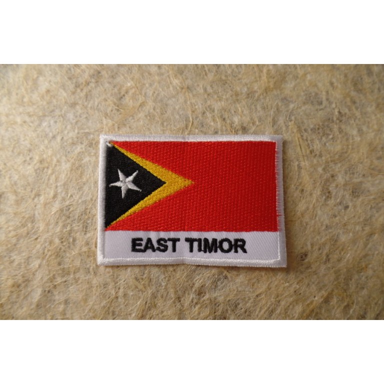 Ecusson drapeau Timor oriental