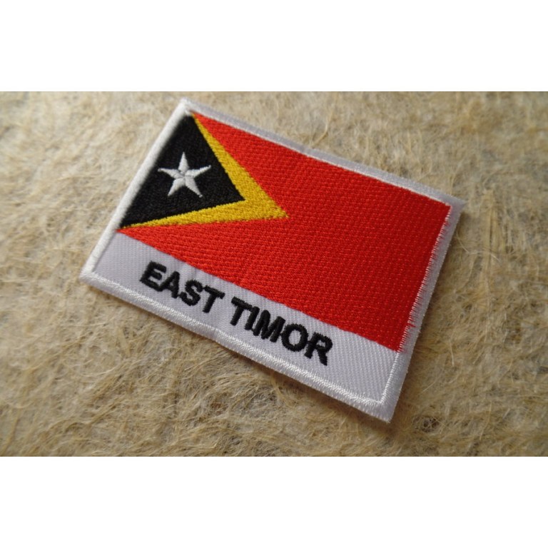 Ecusson drapeau Timor oriental