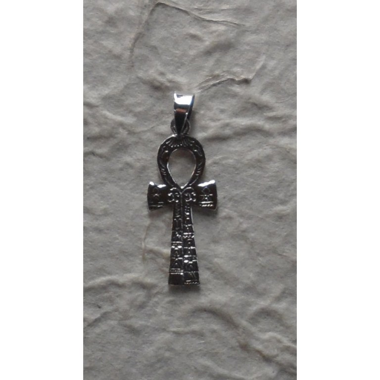 Pendentif argent croix de vie égyptienne