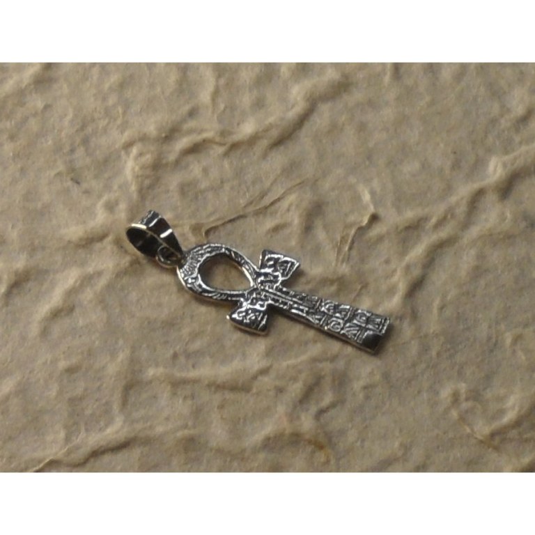 Pendentif argent croix de vie égyptienne