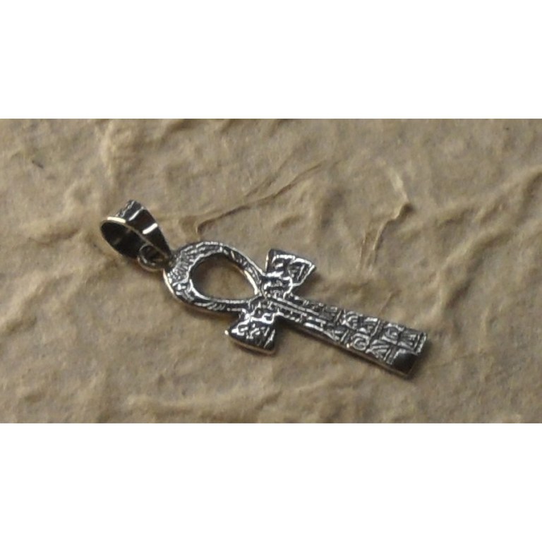 Pendentif argent croix de vie égyptienne