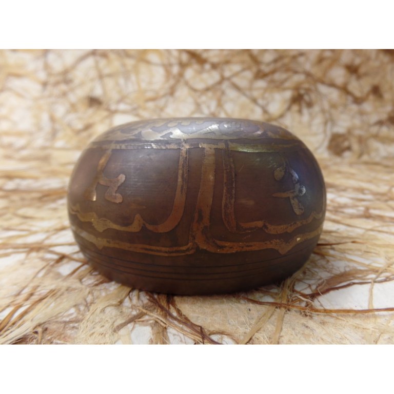 Bol tibétain gravé Bouddha